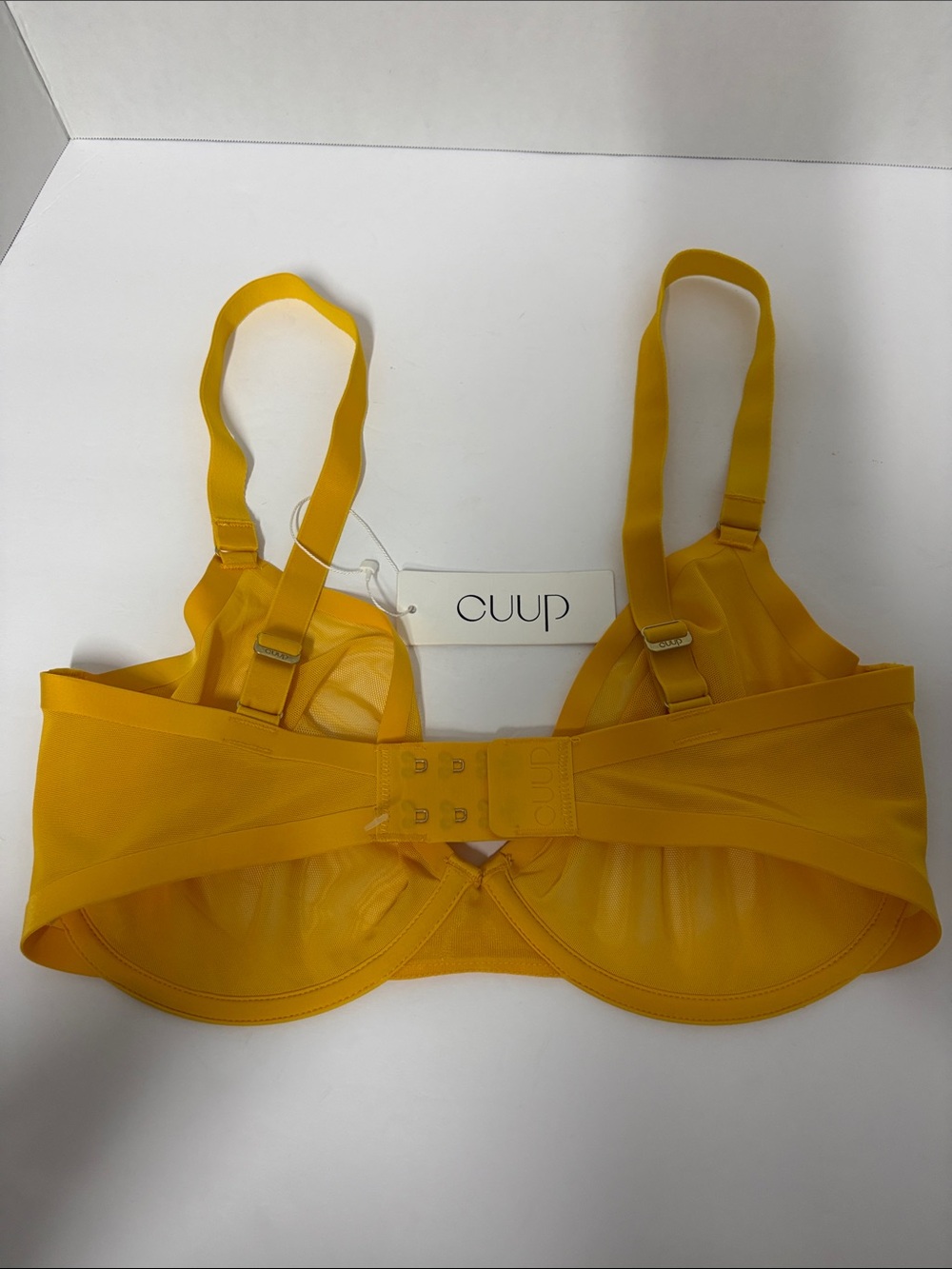 Yellow Sheer Underwire Bra - Unbranded CUUP - Picture 4 of 5
